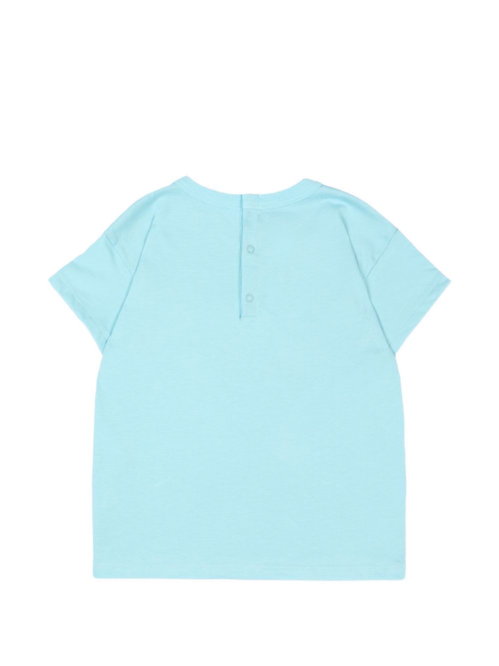 T-shirt celeste stampa frontale A0CWB 07 PETIT BATEAU KIDS