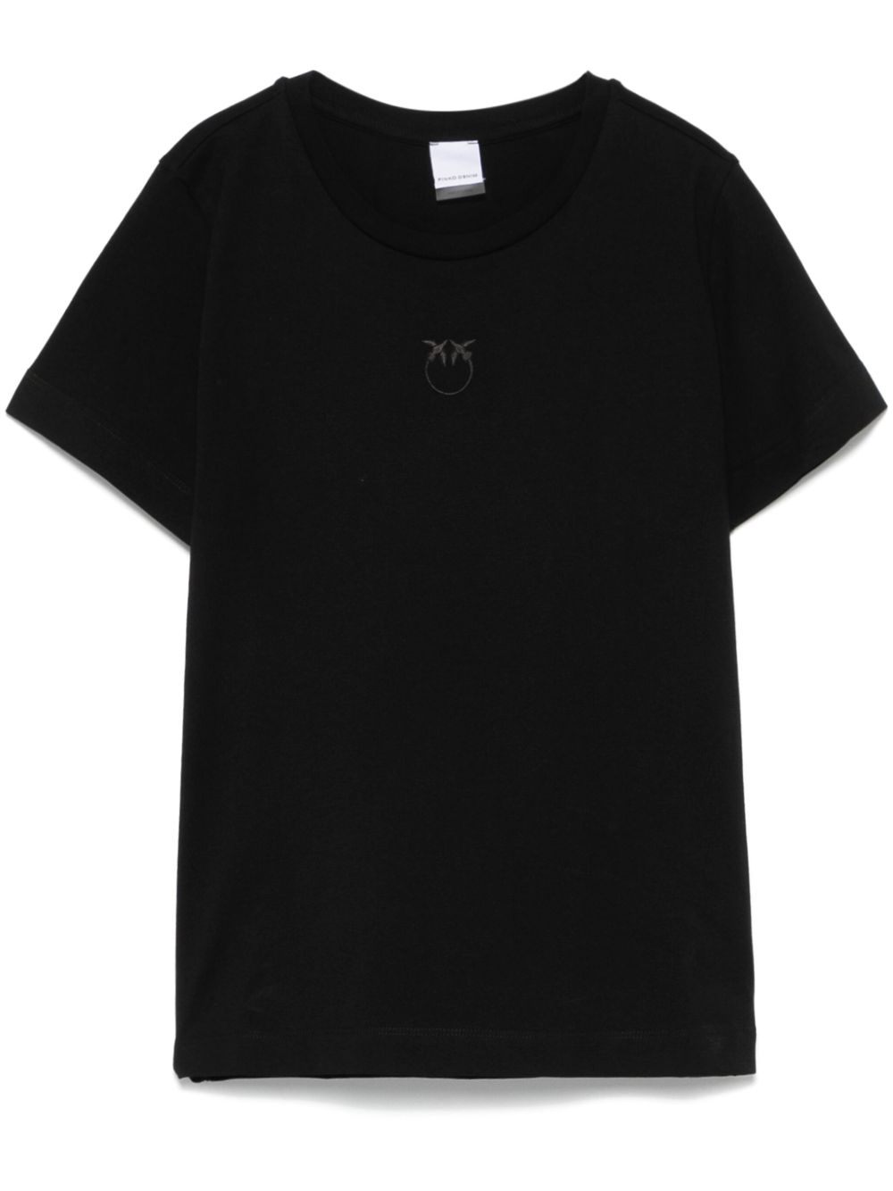 T-shirt nera ricamo Love Birds 100355A2HN Z99 PINKO