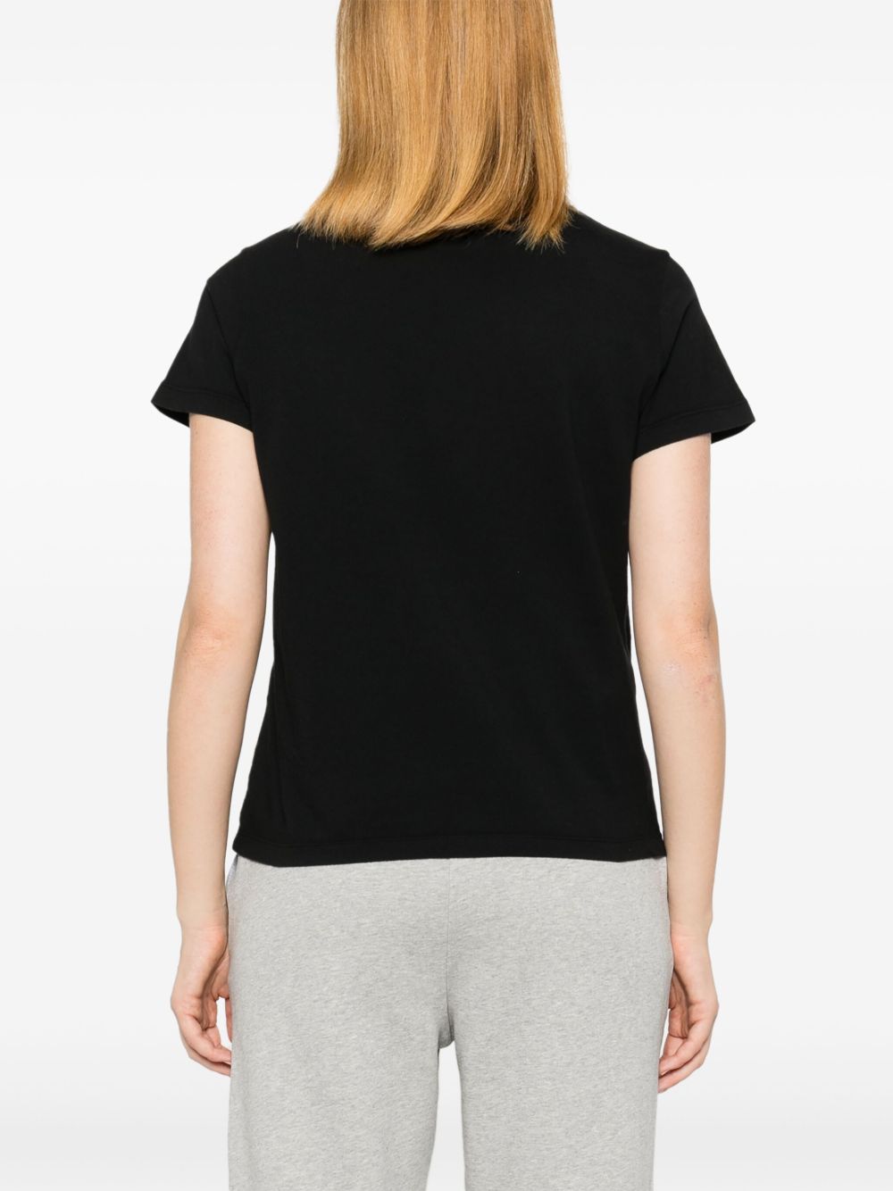 T-shirt nera mini logo 100373A228 Z99 PINKO