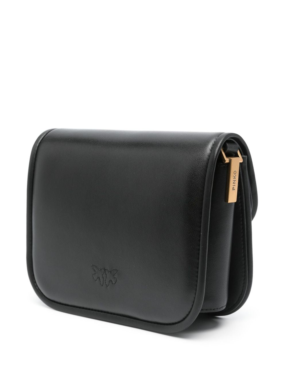 Borsa a spalla Love Box Mini in pelle nera 104297A26L Z99Q PINKO