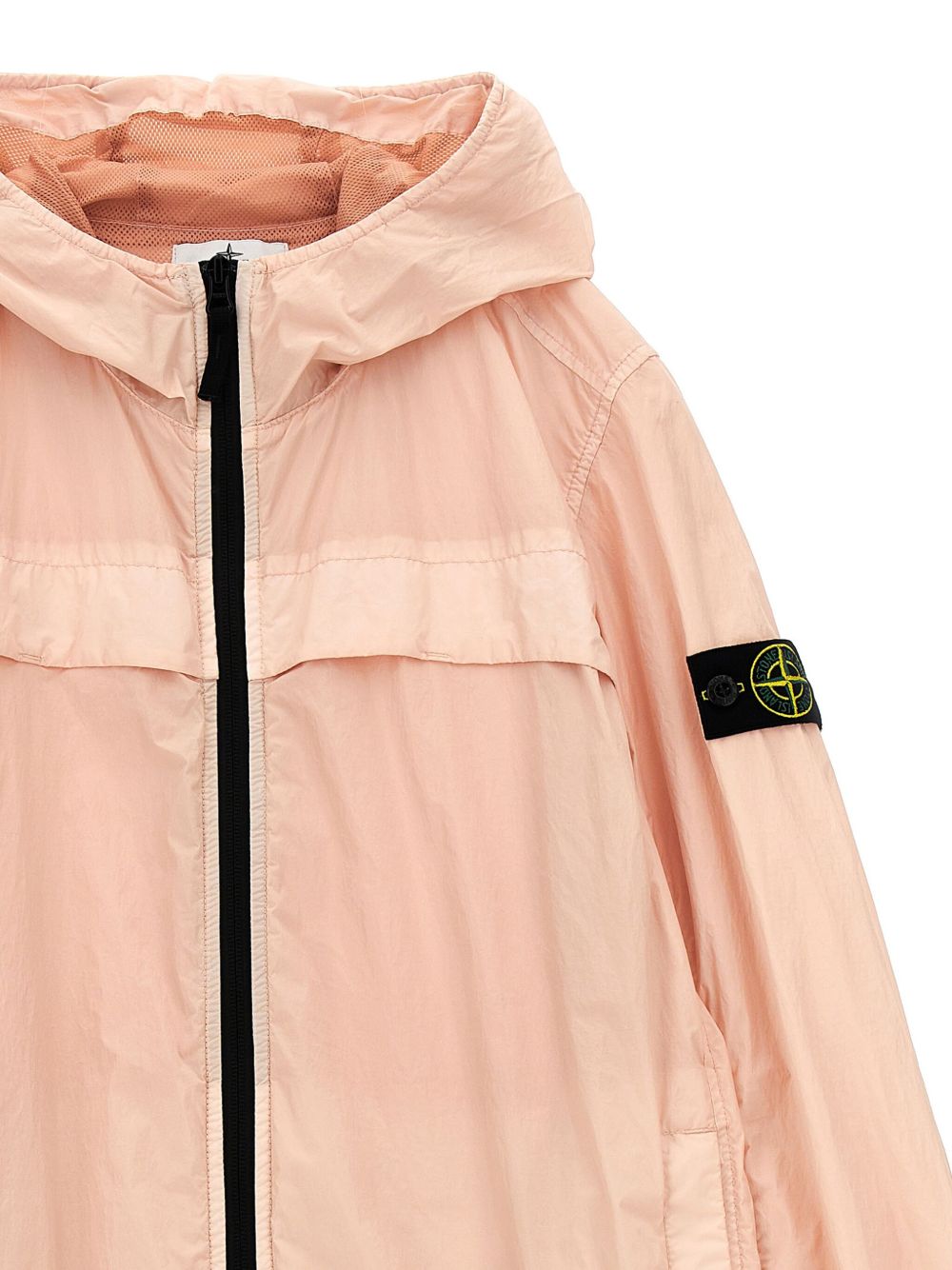 Giubbino rosa mini logo compass laterale 4100001S0033 V0082 STONE ISLAND KIDS