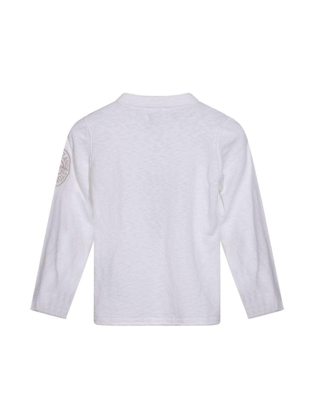 Maglia bianca logo compass su braccio 5100012S00B0 V001 STONE ISLAND KIDS