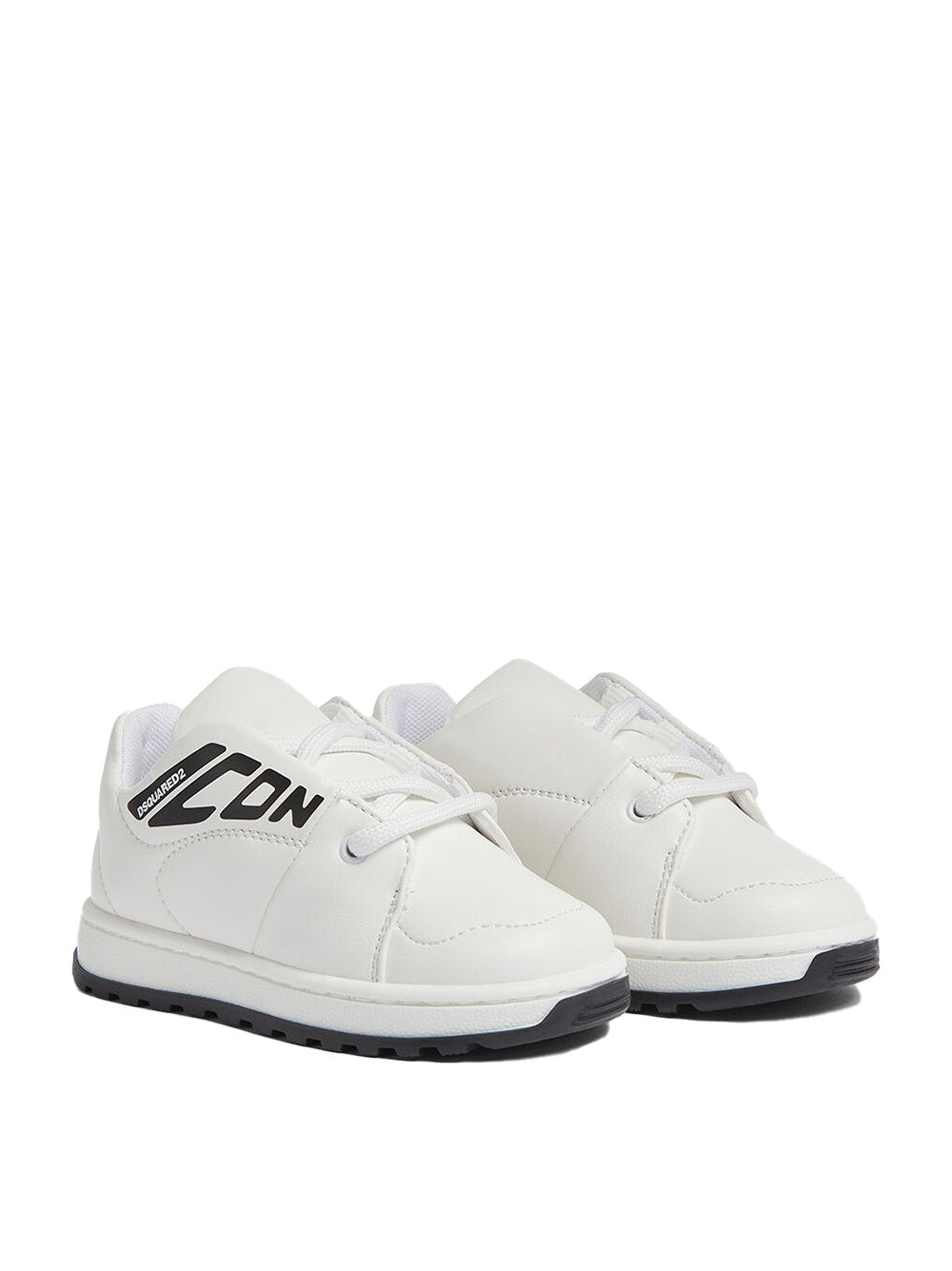 Sneakers icon new generation bianche e nere neonato 80314 01 DSQUARED KIDS