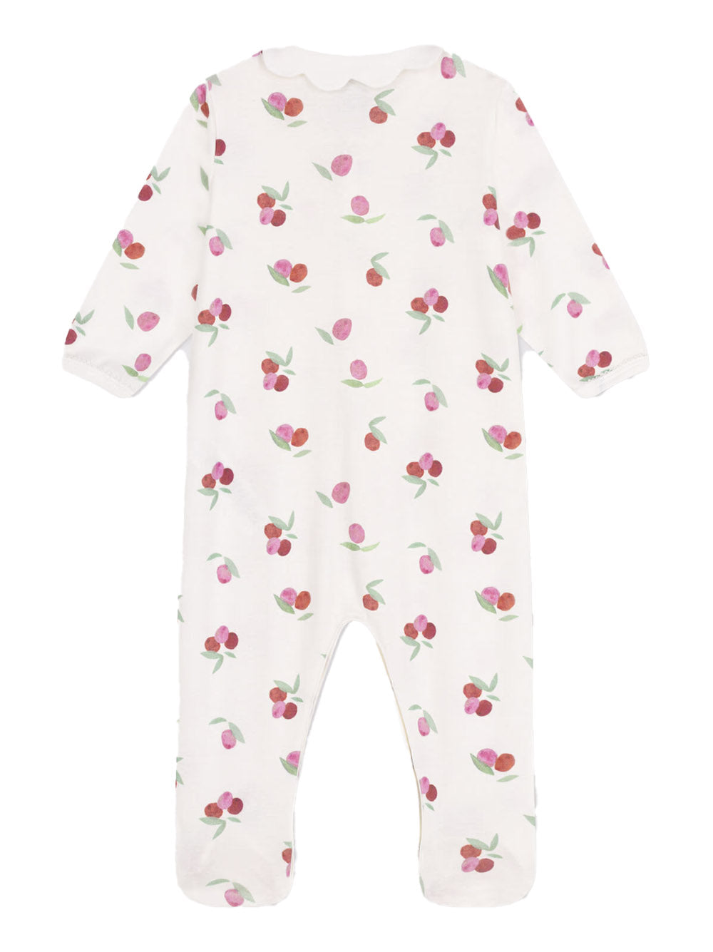 Tutina crema con fantasia ciliegie A0CN9 01 PETIT BATEAU KIDS