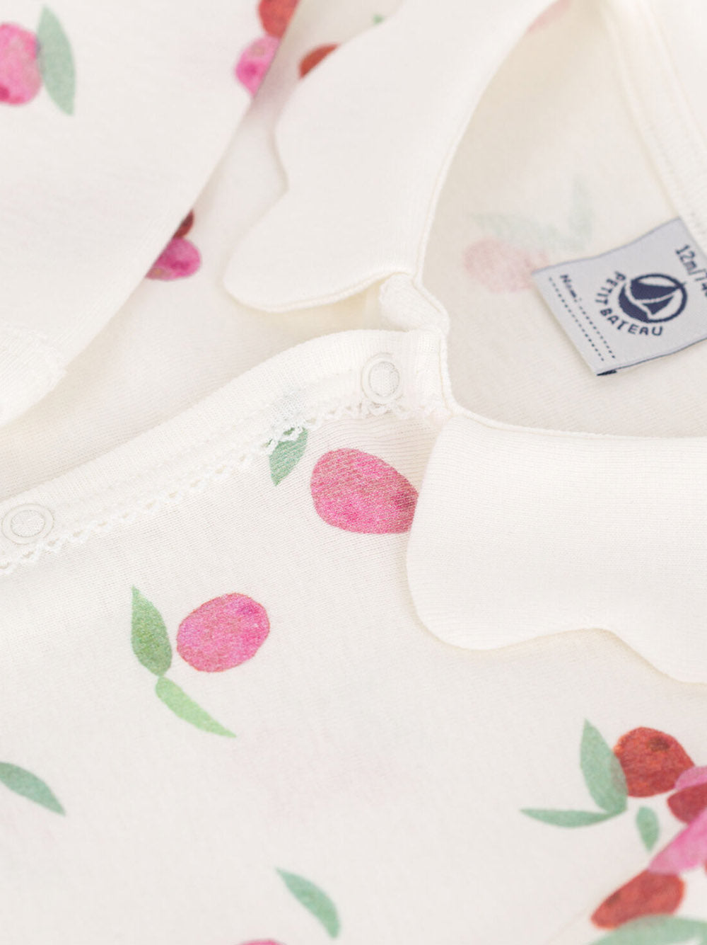 Tutina crema con fantasia ciliegie A0CN9 01 PETIT BATEAU KIDS