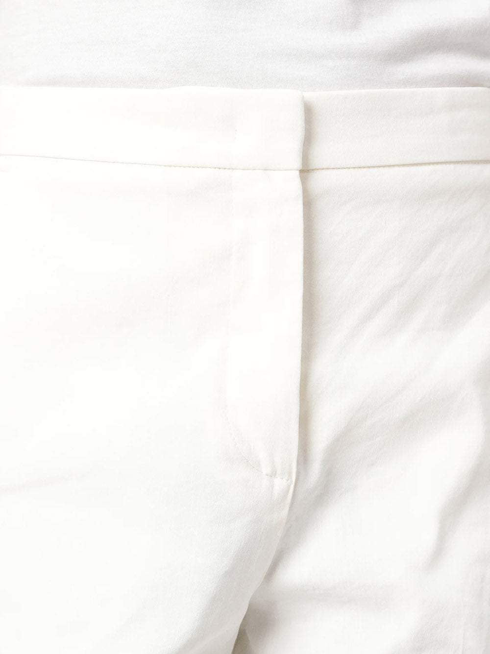 Pantaloni con piega in lino stretch jacopone 104929A0IM Z07 PINKO