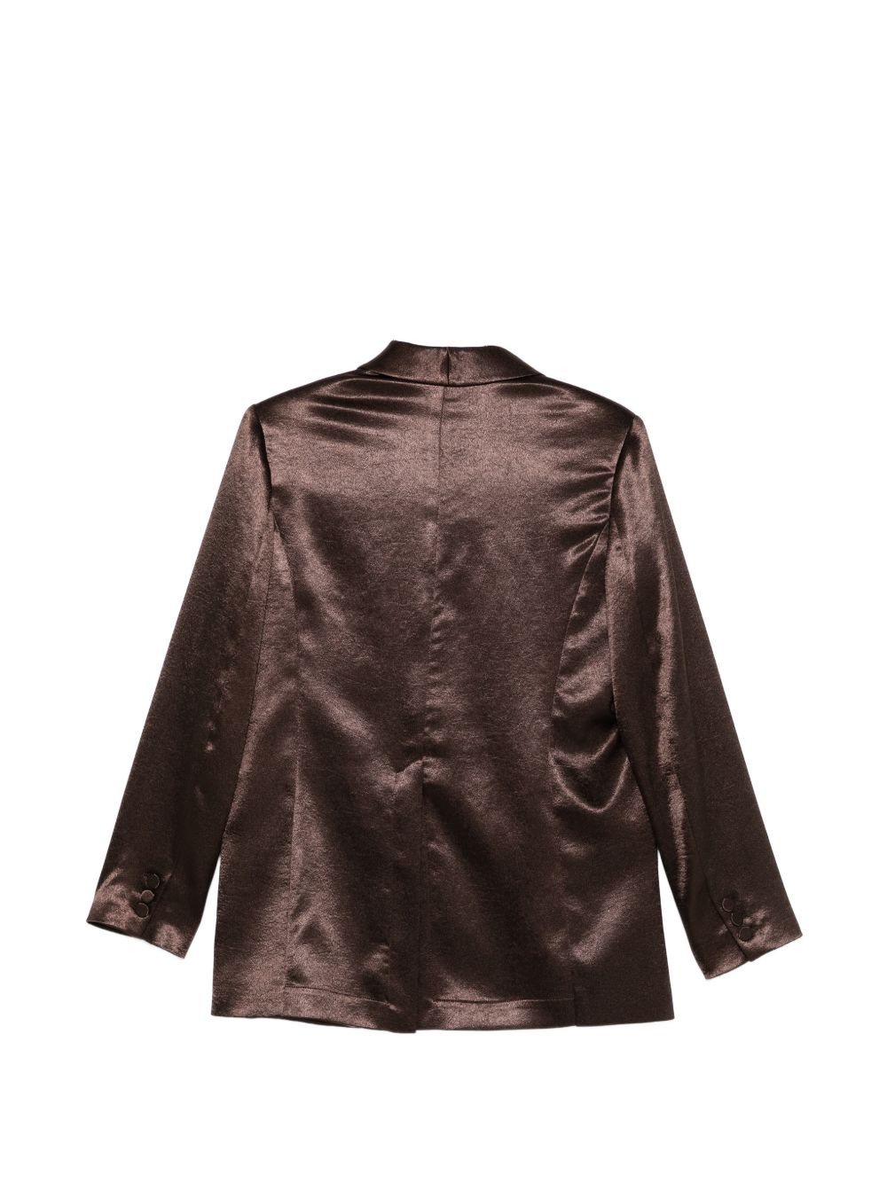 Blazer con revers a scialle mono bottone 116815P6061 CHOCO ALYSI