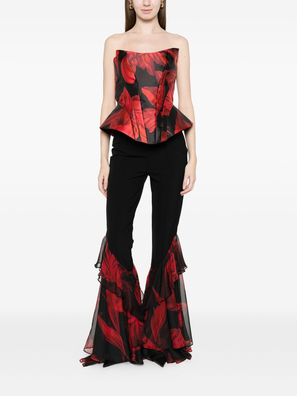 Top senza maniche in poliestere e poliammide WS0362B NERO BABYLON COLLECTION