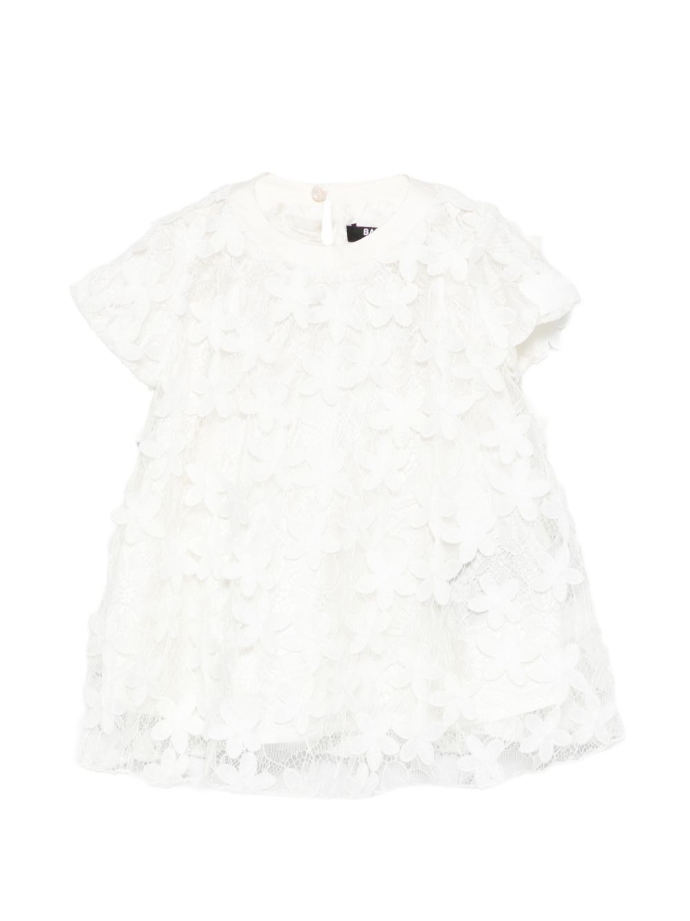 Abito con ricami all over BY1181U0263 100 BALMAIN KIDS