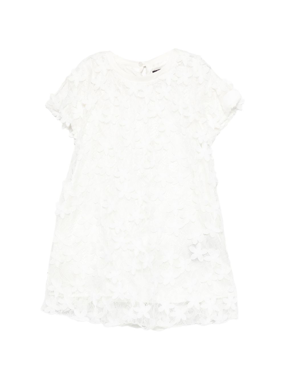 Abito smanicato con volant BY1D51U0263 100 BALMAIN KIDS