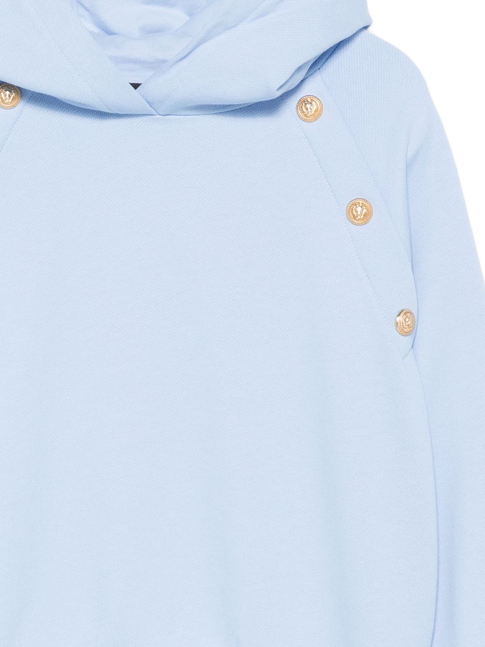 Felpa con cappuccio in cotone BY4A40Z3183 652OR BALMAIN KIDS