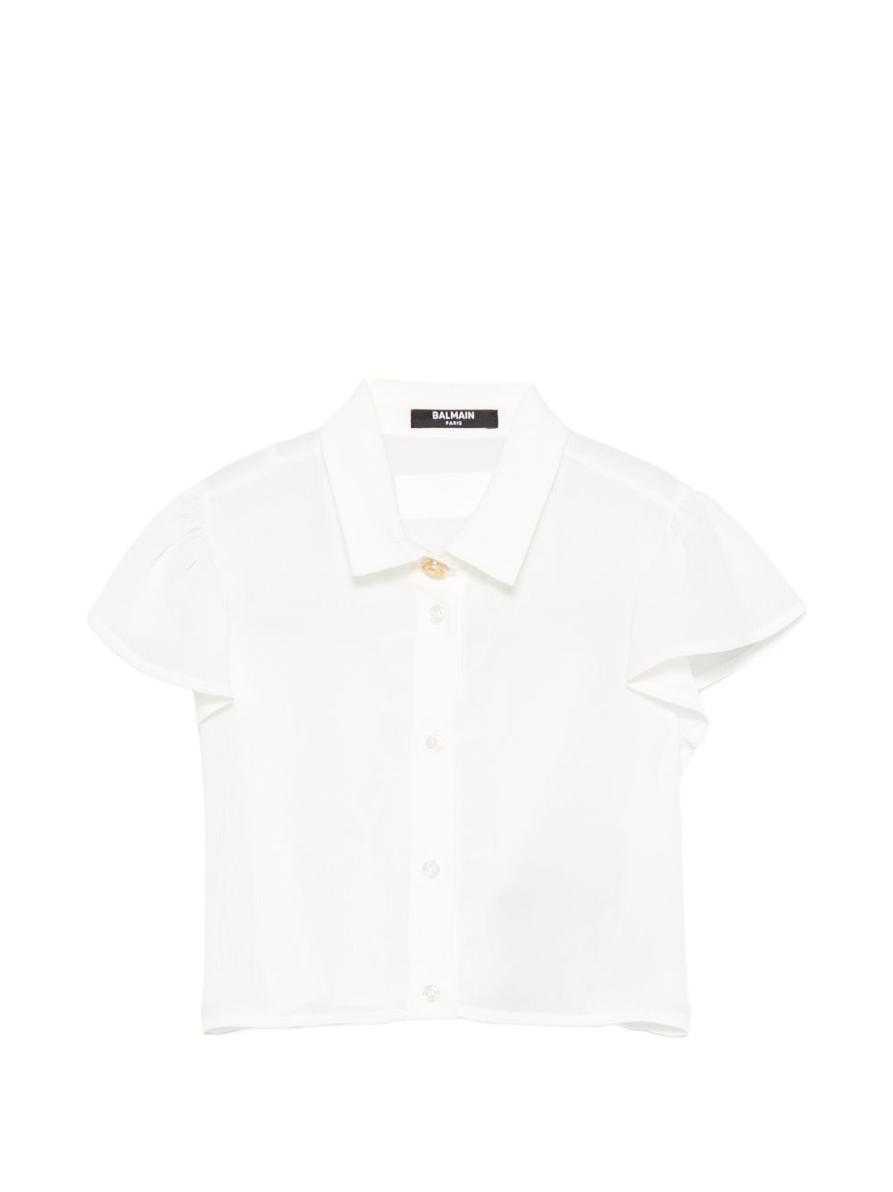 Camicia colletto classico BY5A61K0282 101 BALMAIN KIDS