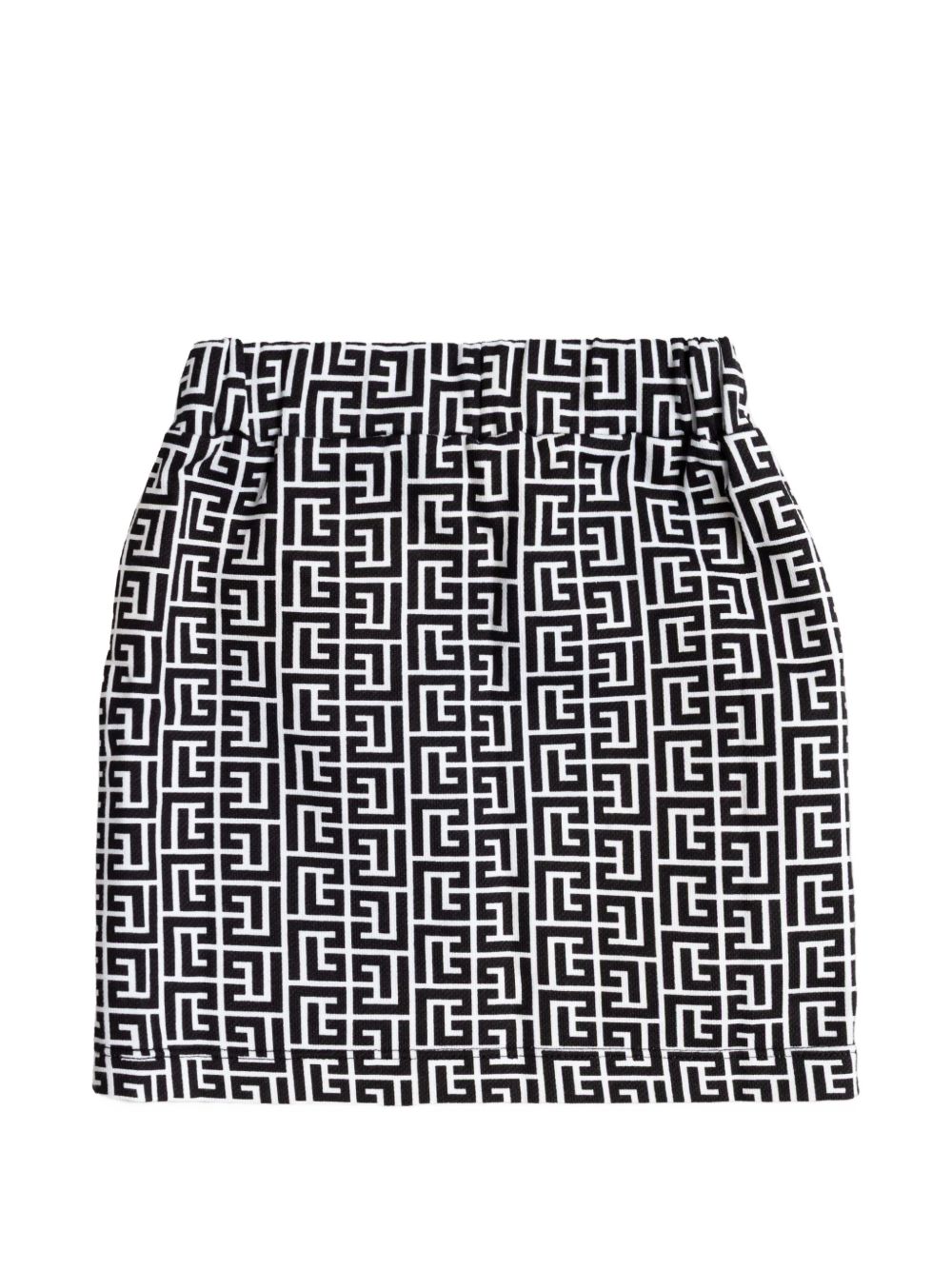 Minigonna con bottoni dorati BY7A11Z3684 100NE BALMAIN KIDS
