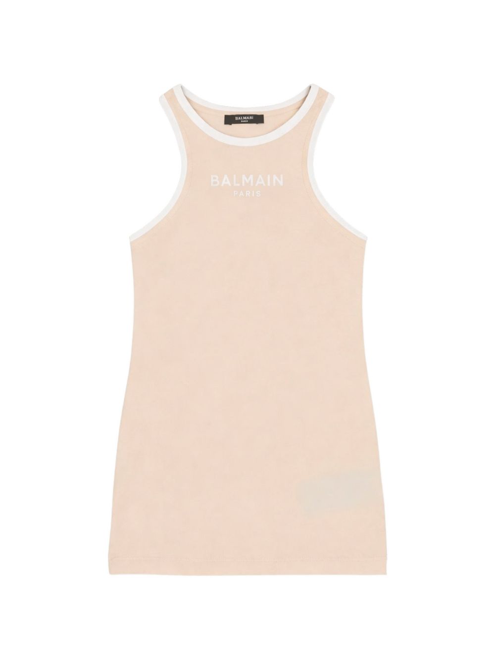Abito senza maniche con scollo rotondo BY8A12Z3277 107BC BALMAIN KIDS