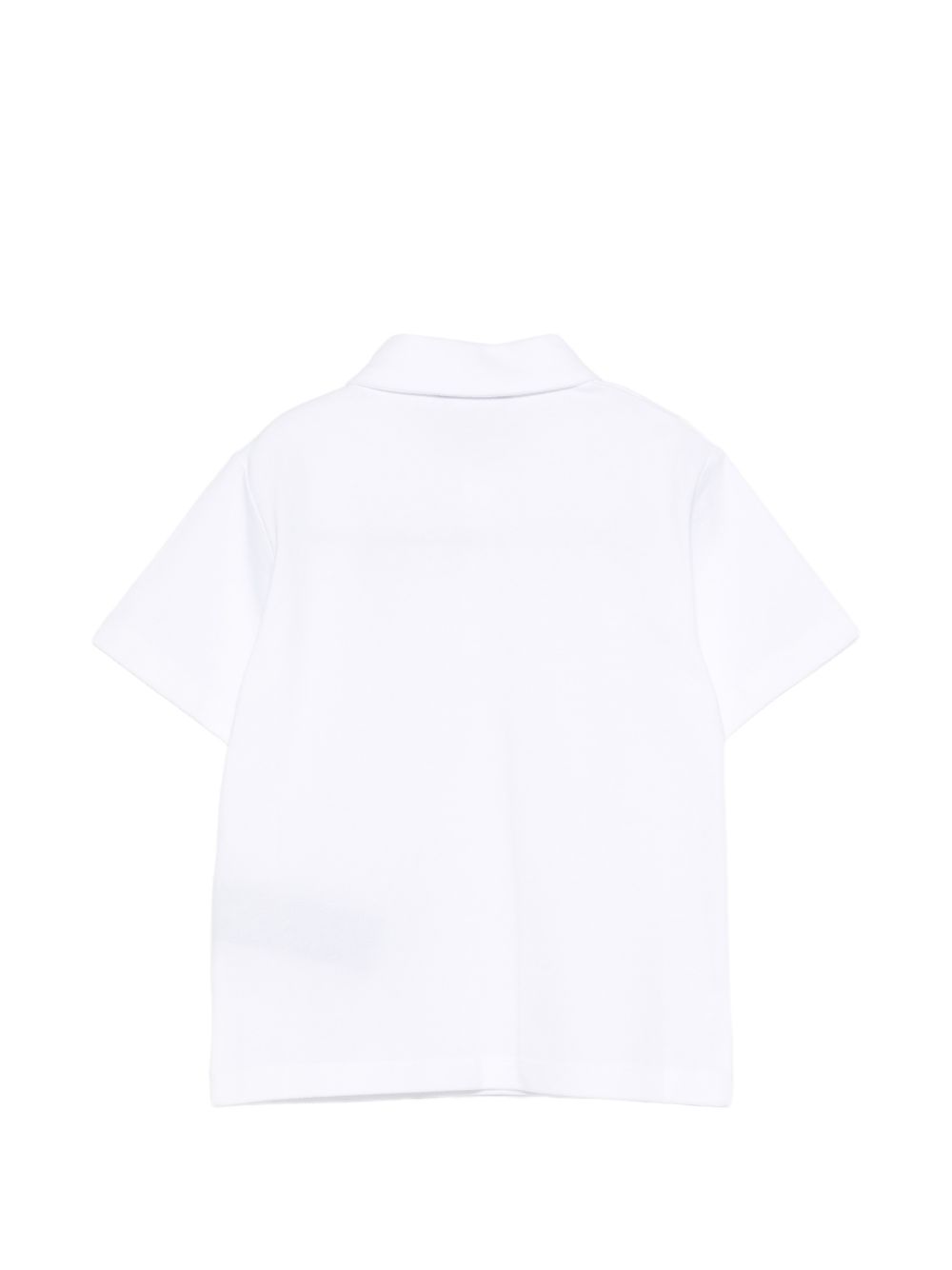 Polo in cotone a maniche corte BY8Q01Z3658 100NE BALMAIN KIDS
