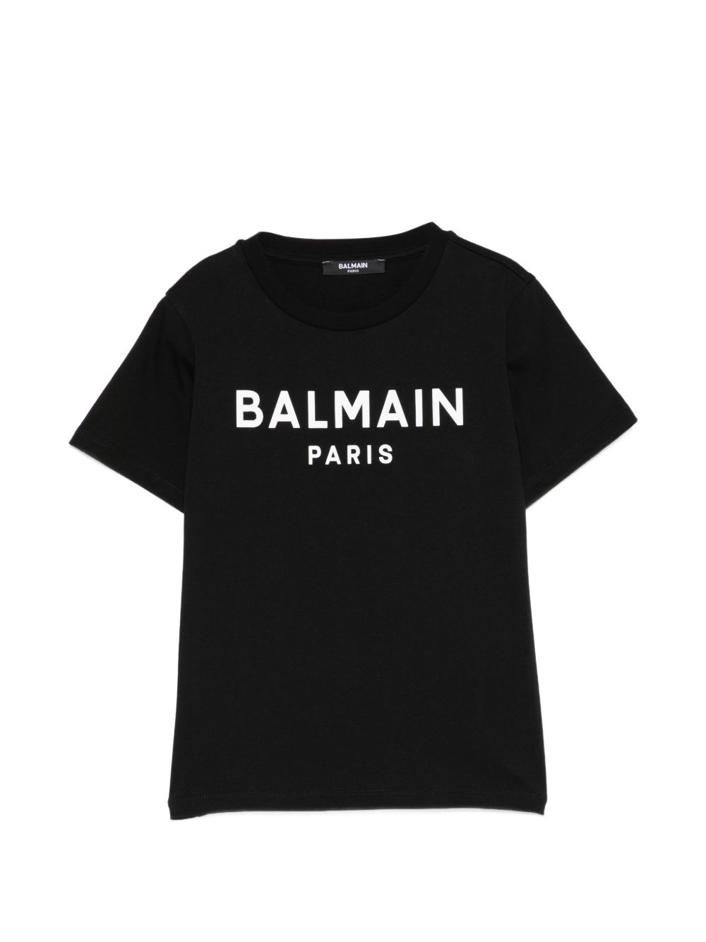 T-shirt in cotone girocollo BY8R11Z3672 930BC BALMAIN KIDS