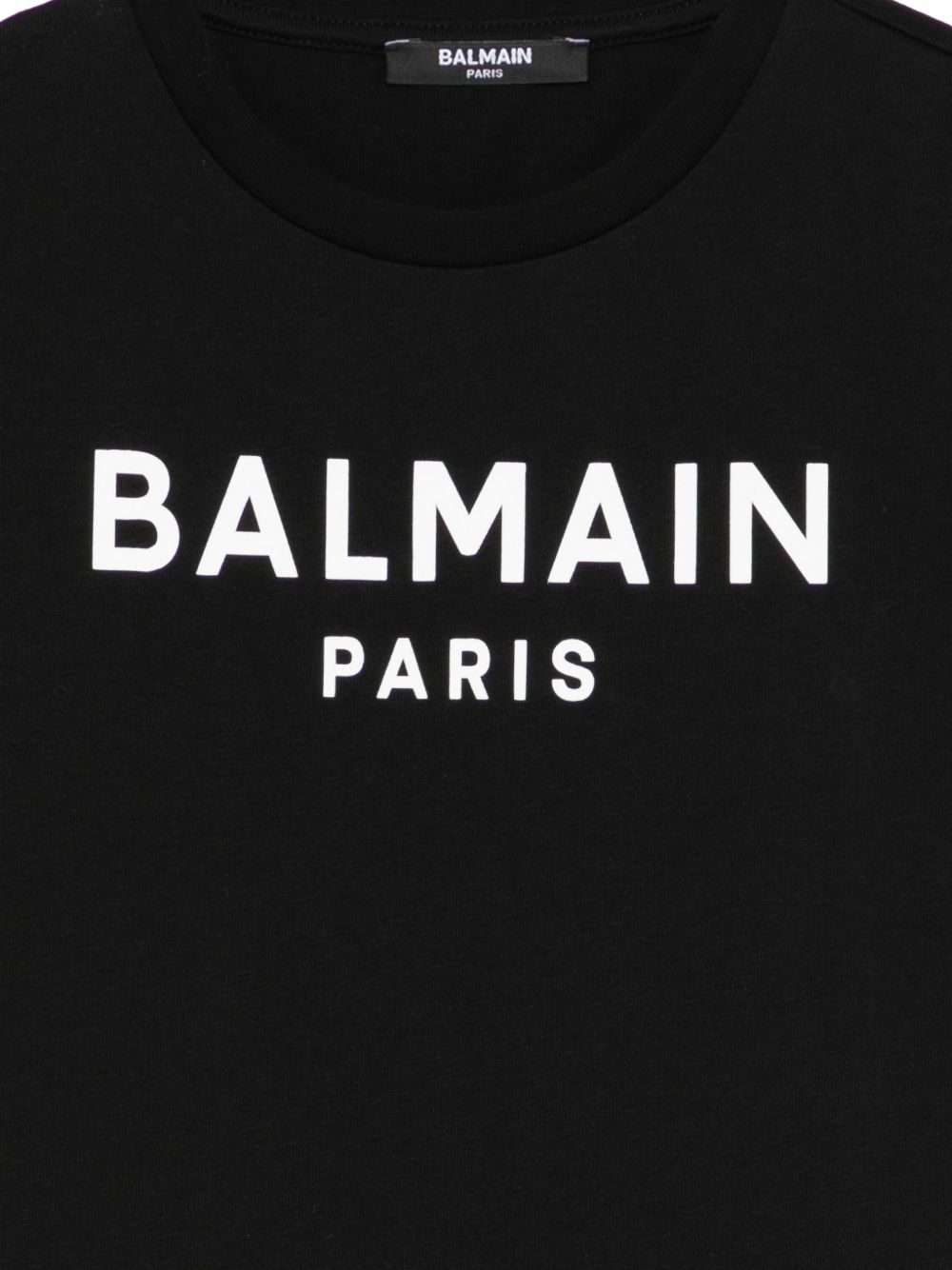 T-shirt in cotone girocollo BY8R11Z3672 930BC BALMAIN KIDS