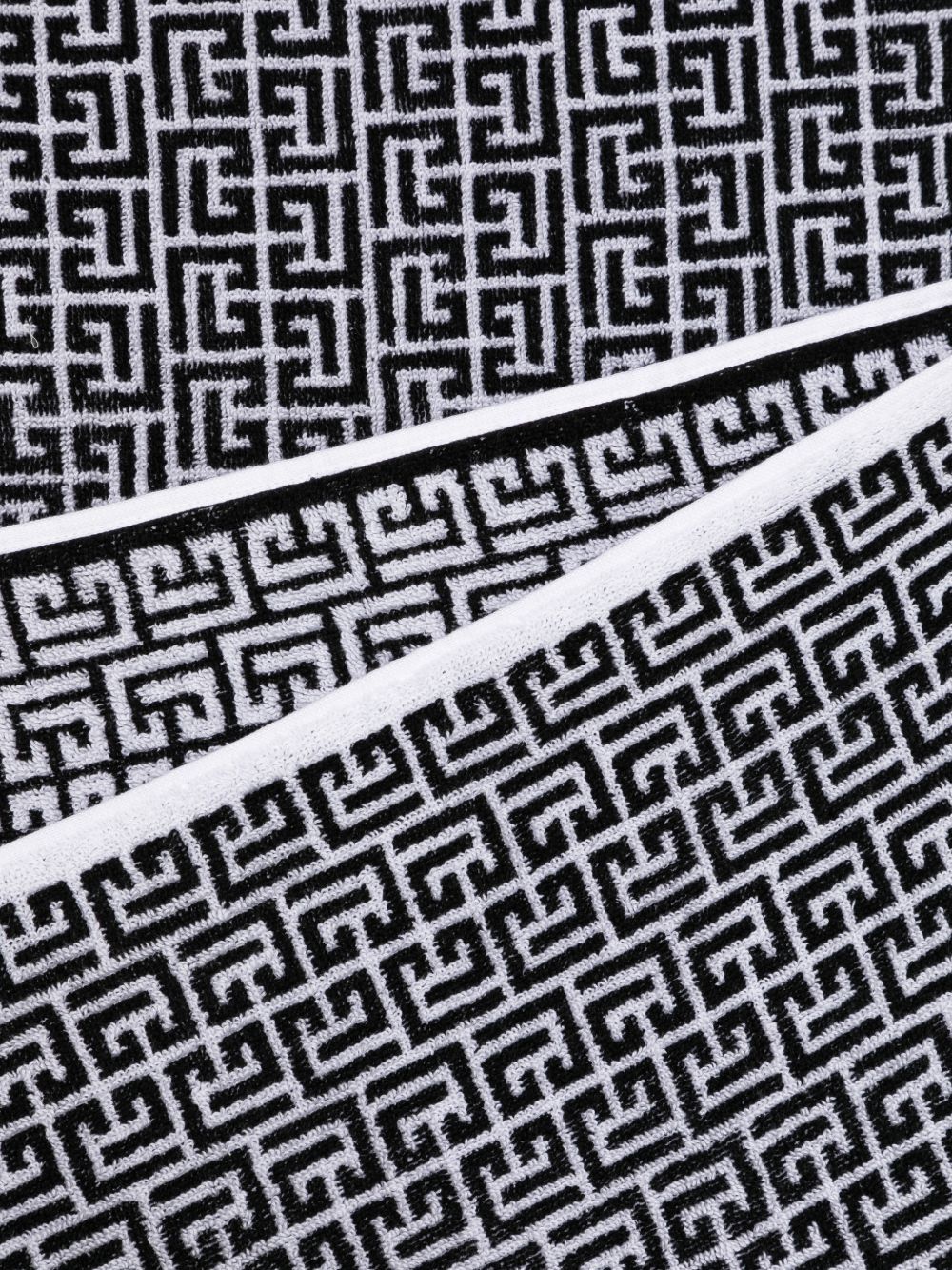 Telo da mare con stampa geometrica BYCP40Z2228 100NE BALMAIN KIDS