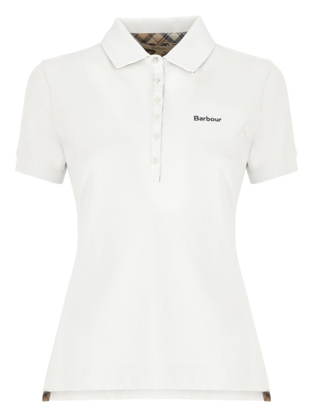Polo in cotone con abbottonatura frontale LML0634 WH33 BARBOUR