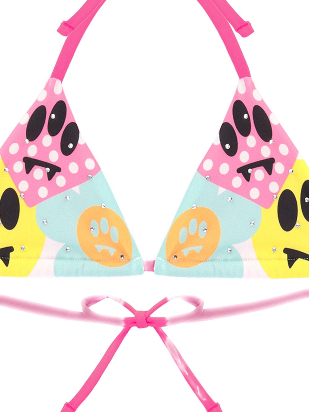Bikini triangolo con stampa emoji S6BKJGSB232 002 BARROW KIDS