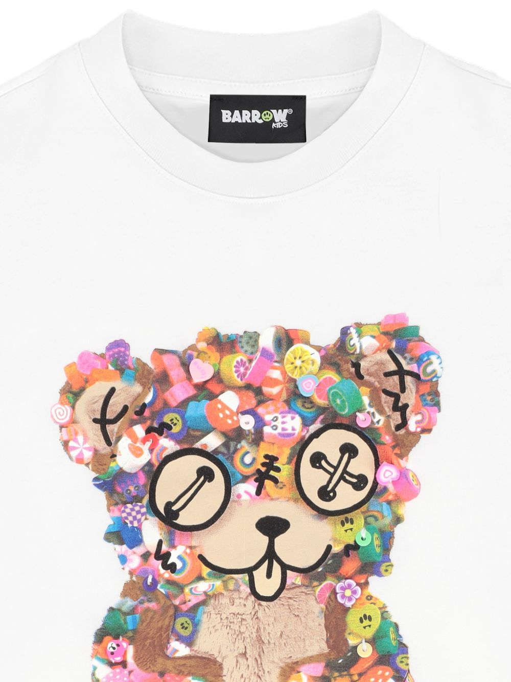 T-shirt con stampa teddy multicolor S6BKJGTH177 002 BARROW KIDS