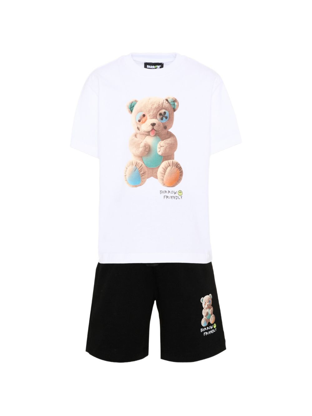 Completo t-shirt e shorts in cotone S6BKJUTB101 00213 BARROW KIDS