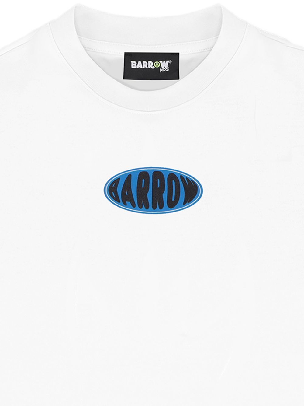 T-shirt in cotone con logo frontale S6BKJUTH074 002 BARROW KIDS