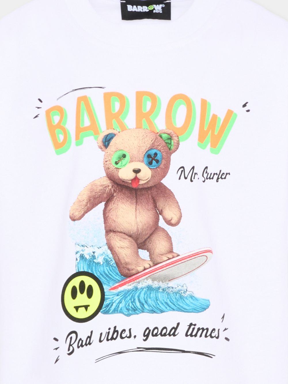 T-shirt in cotone con stampa grafica S6BKJUTH239 002 BARROW KIDS