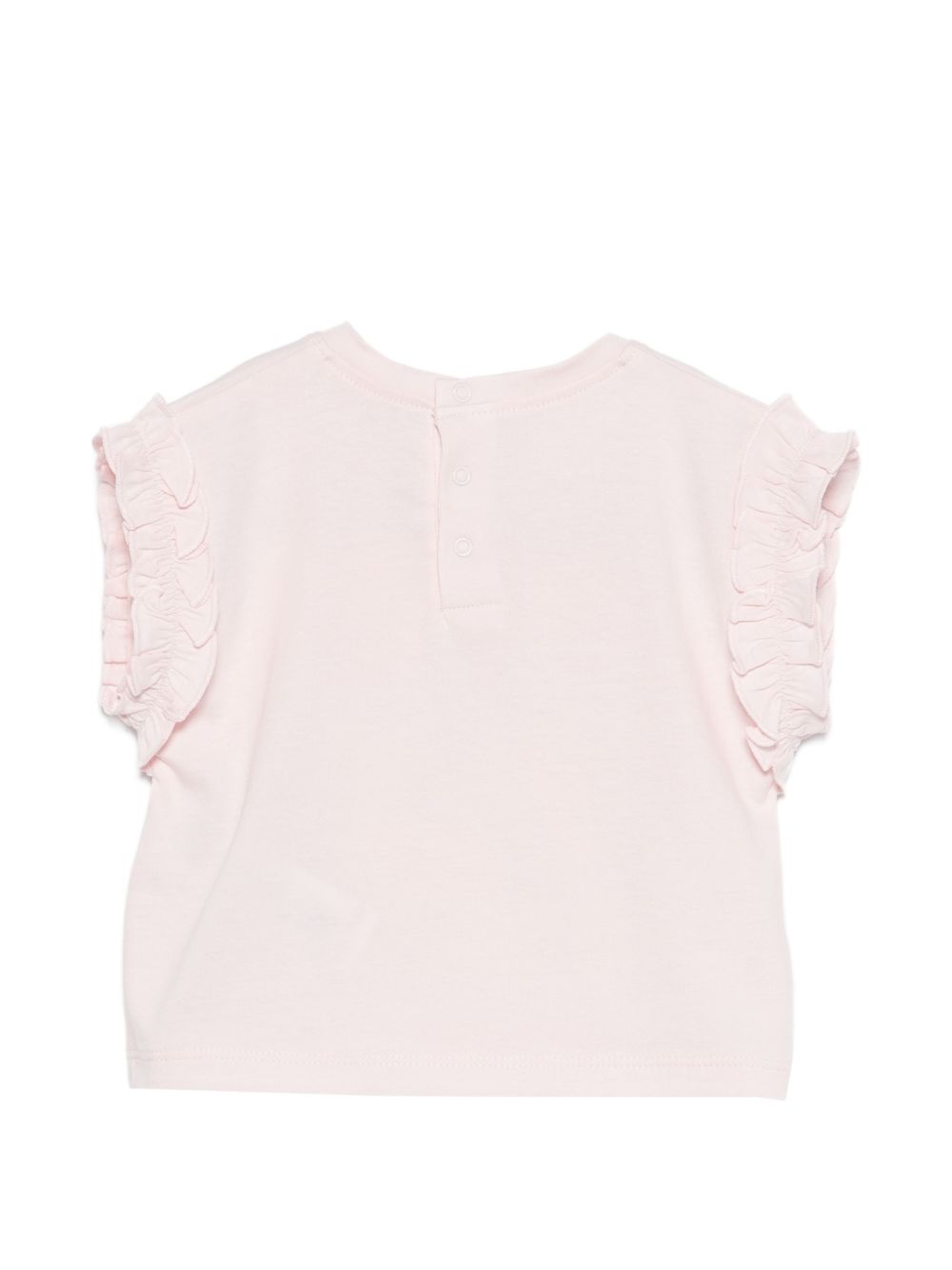 T-shirt con stampa floreale e maniche arricciate U21776 44L BILLIE BLUSH KIDS