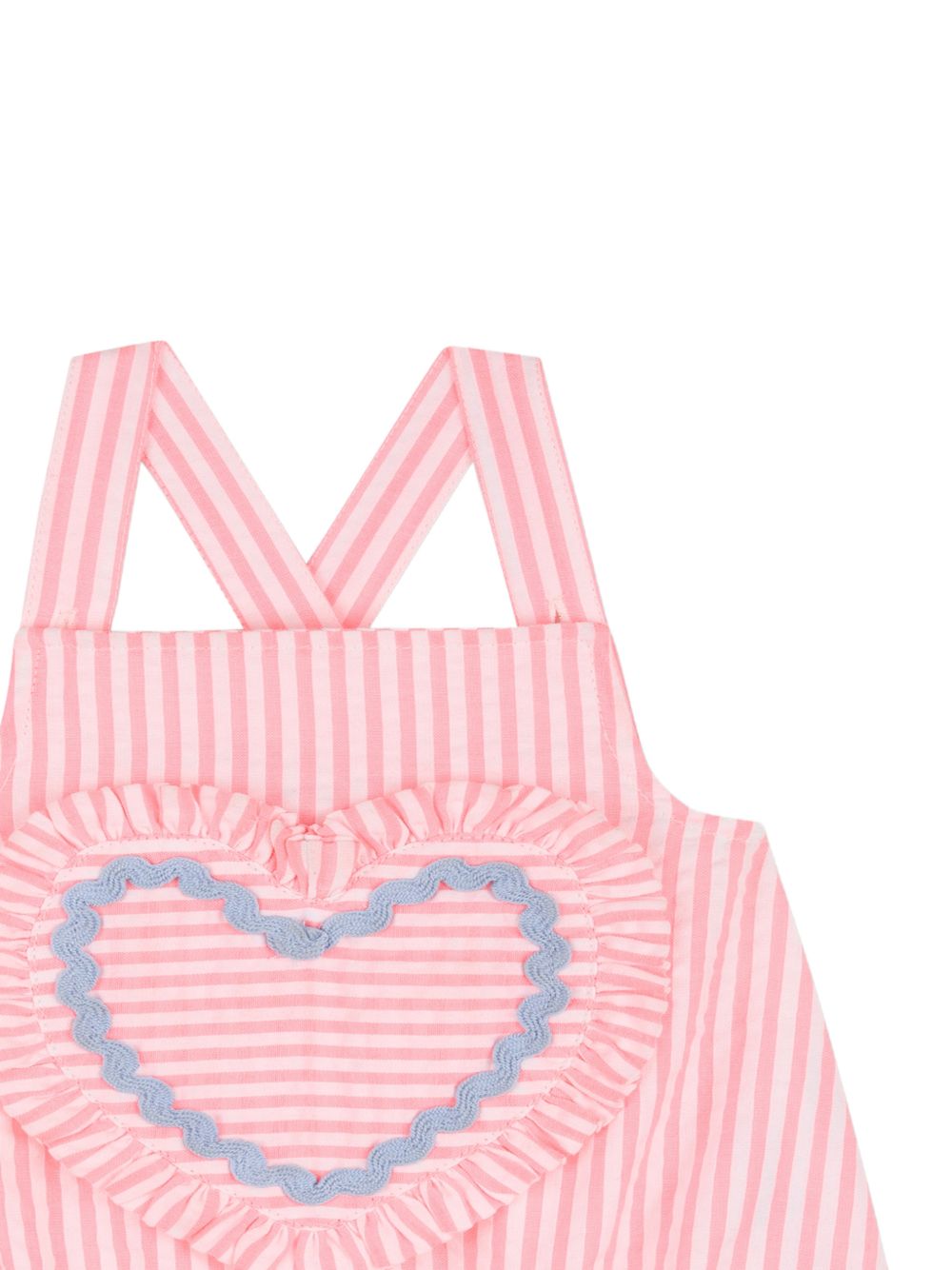 Costume intero a righe con cuore U21797 S21 BILLIE BLUSH KIDS