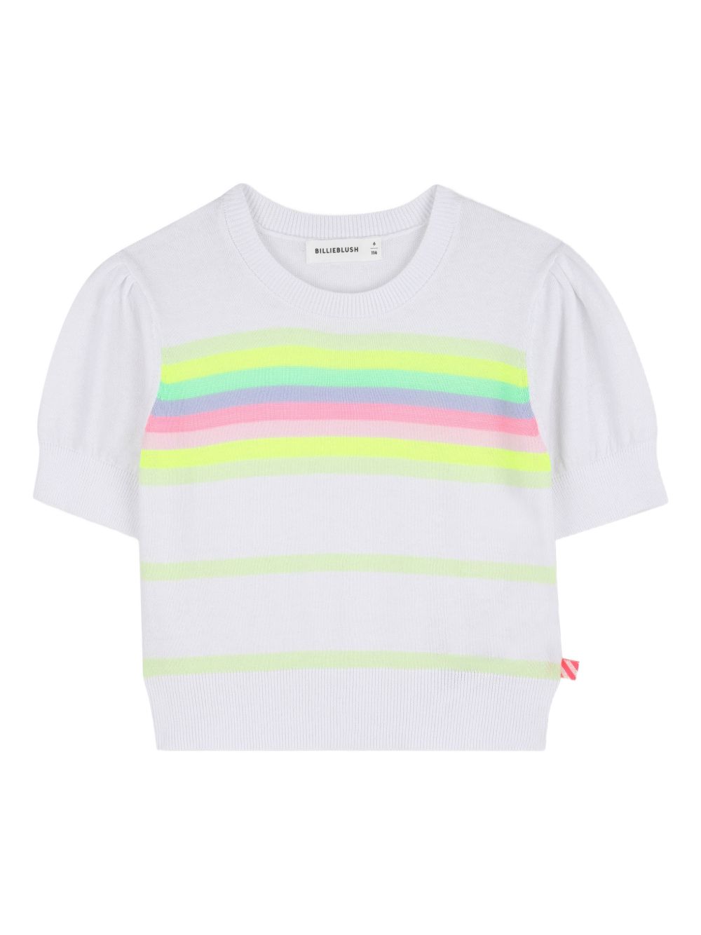 Maglia a maniche corte con righe multicolor U21969 10P BILLIE BLUSH KIDS