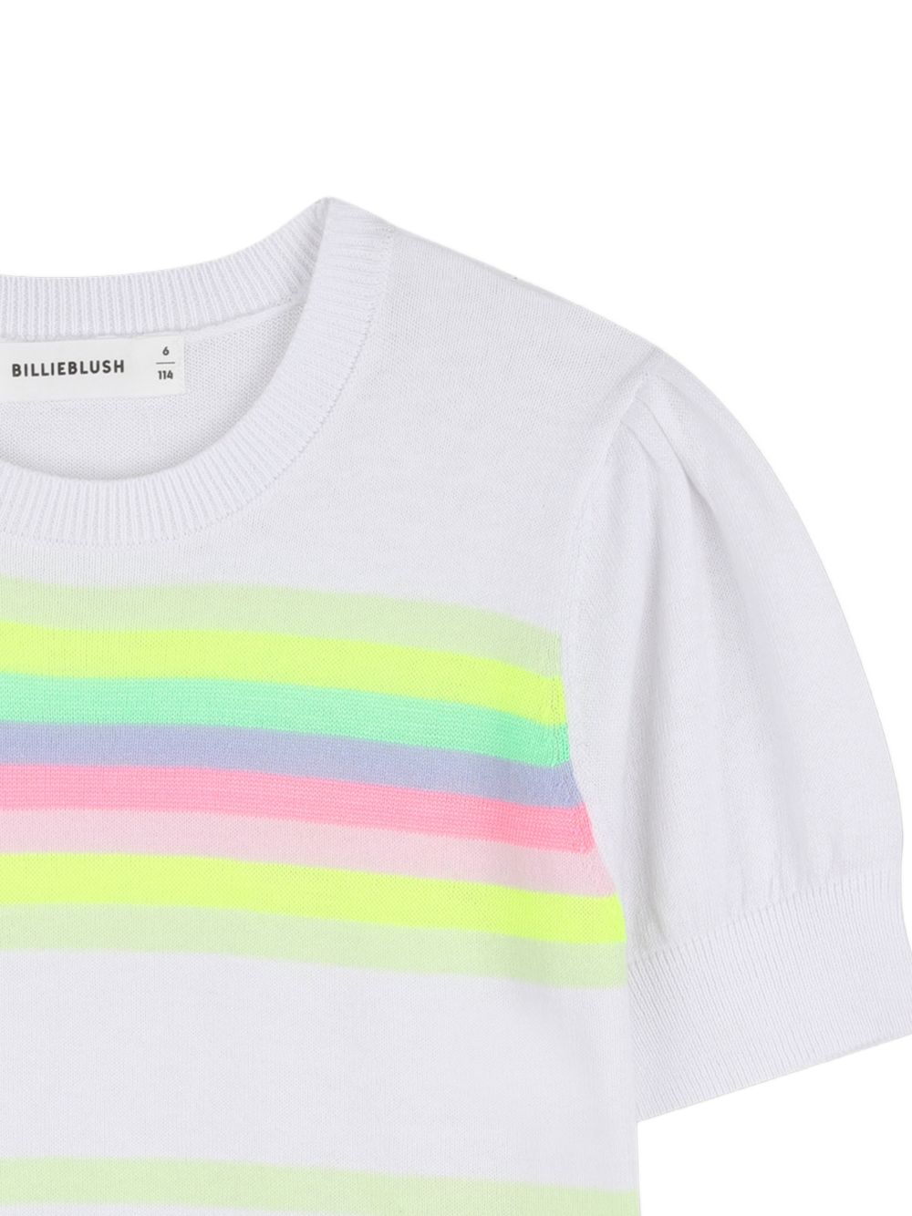 Maglia a maniche corte con righe multicolor U21969 10P BILLIE BLUSH KIDS