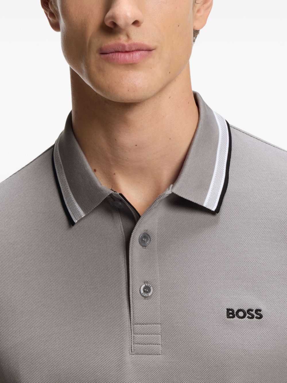 Polo con placca bottoni 50469055 068 BOSS