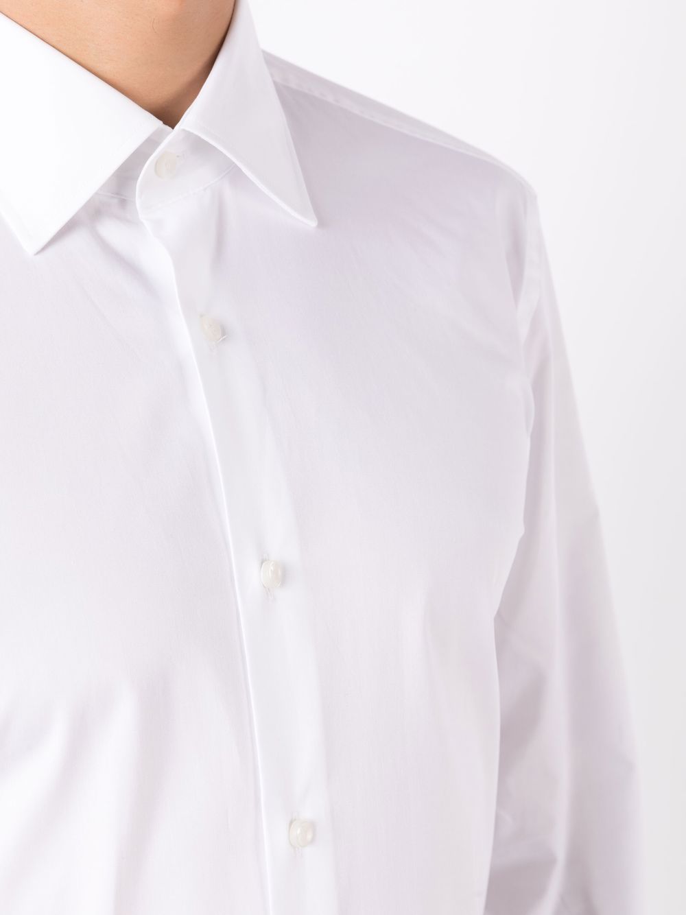 Camicia bianca colletto classico 50469345 100 BOSS