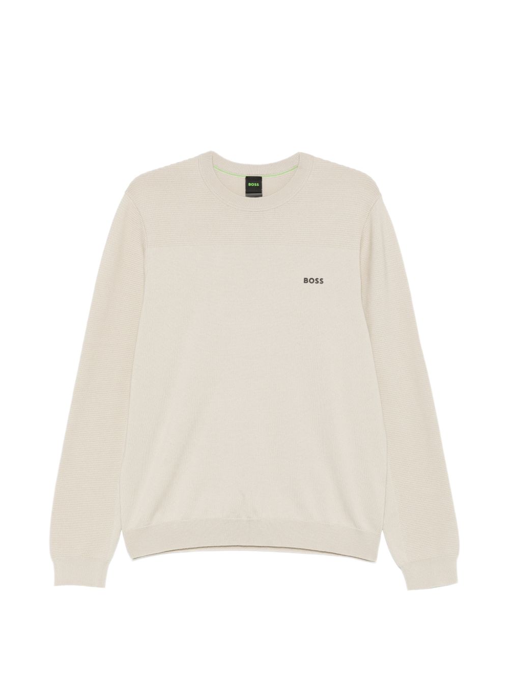 Pullover girocollo con pannelli texture 50547507 272 BOSS