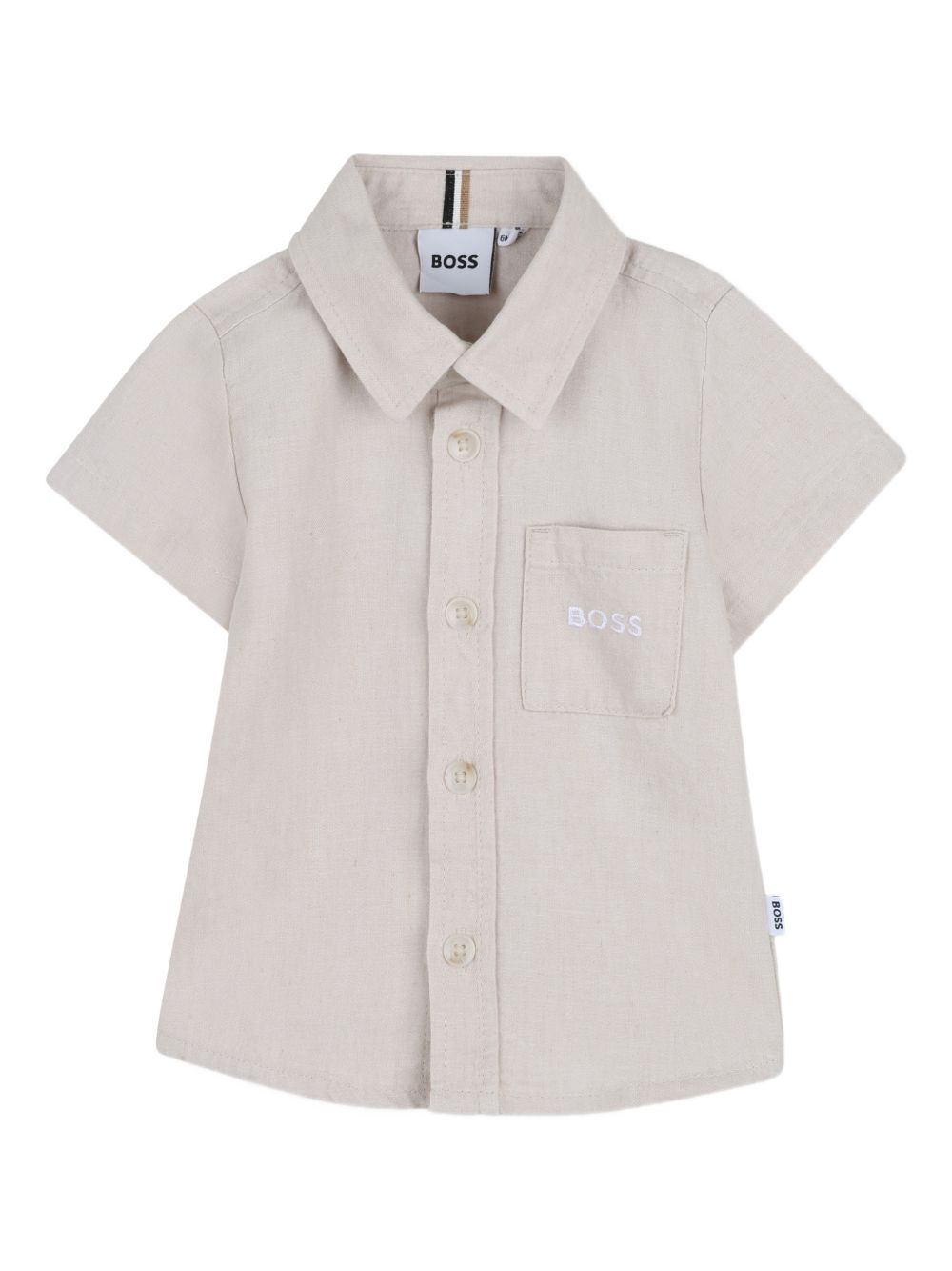 Camicia a maniche corte con bottoni J52843 130 BOSS KIDSWEAR
