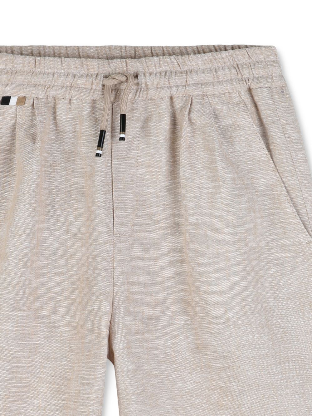 Bermuda in lino con coulisse J52875 130 BOSS KIDSWEAR