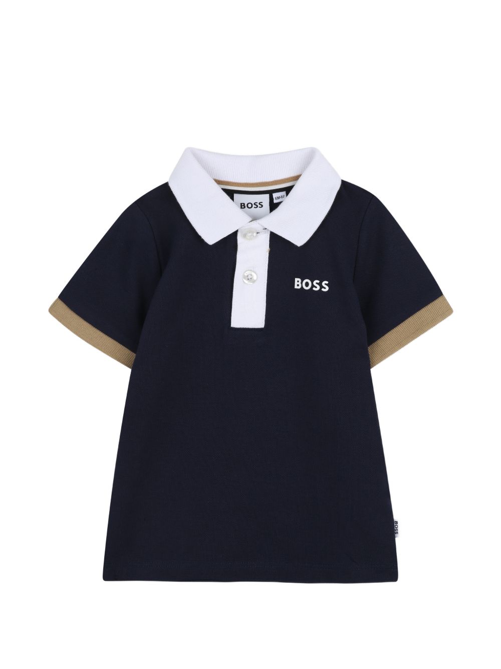 Polo con placca a contrasto J52878 849 BOSS KIDSWEAR