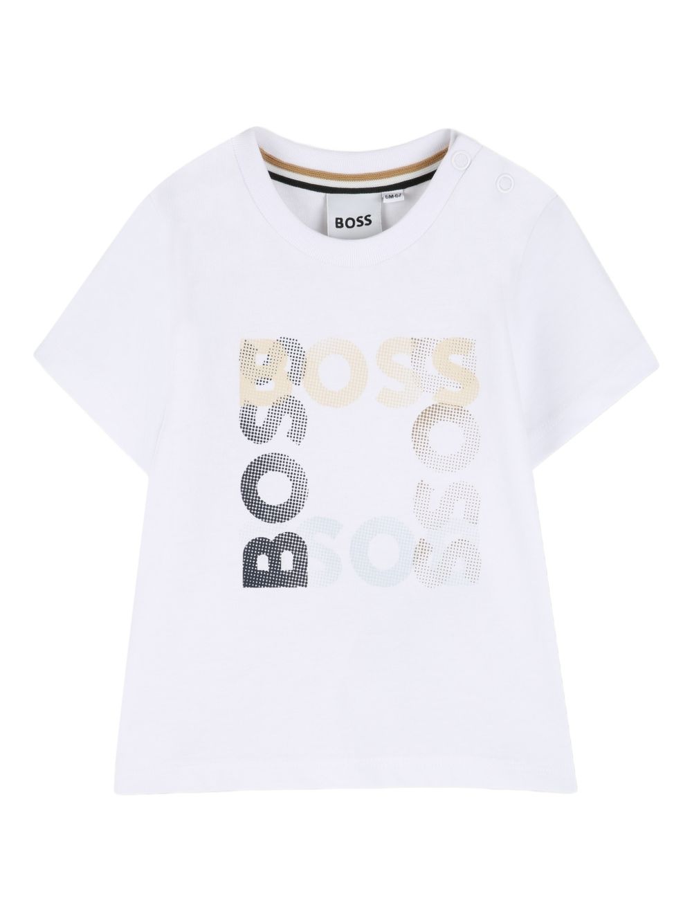 T-shirt con logo J52882 10P BOSS KIDSWEAR