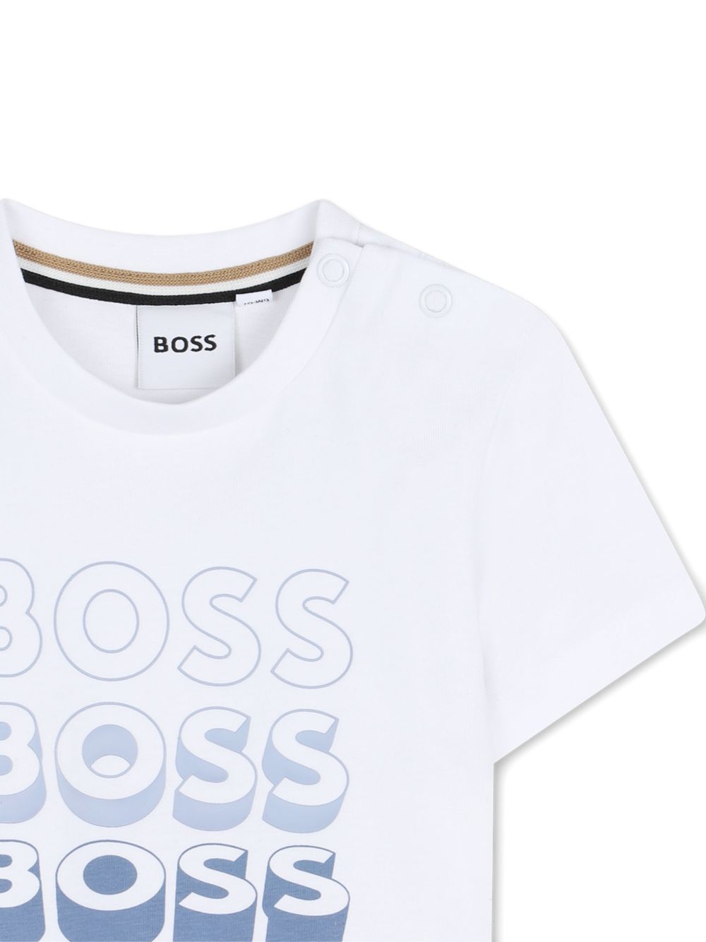 T-shirt con stampa logo degradé J52889 10P BOSS KIDSWEAR