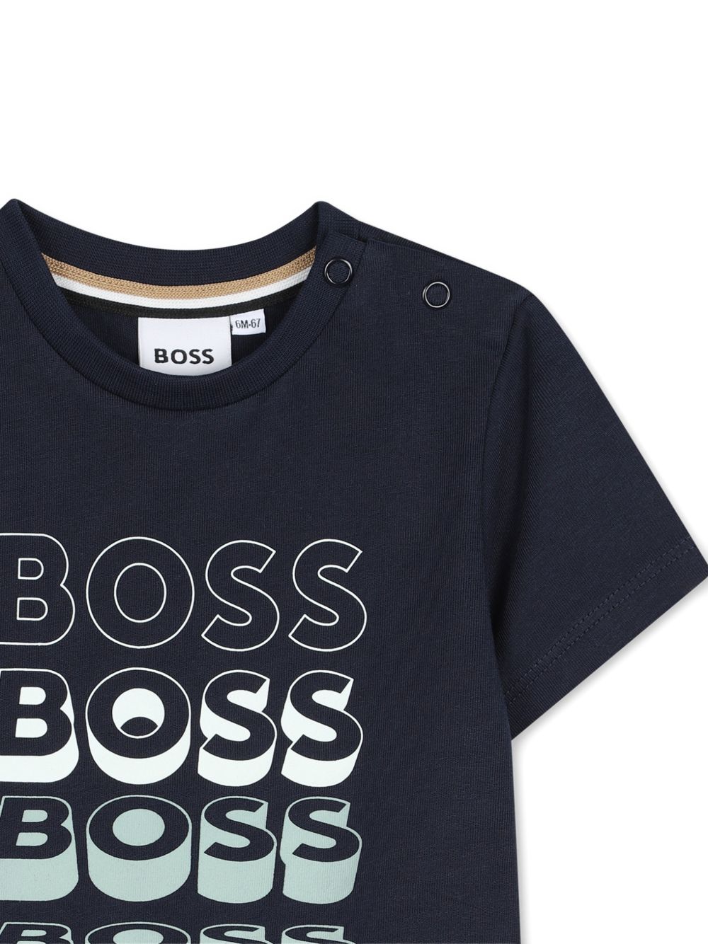 T-shirt con stampa logo J52889 849 BOSS KIDSWEAR