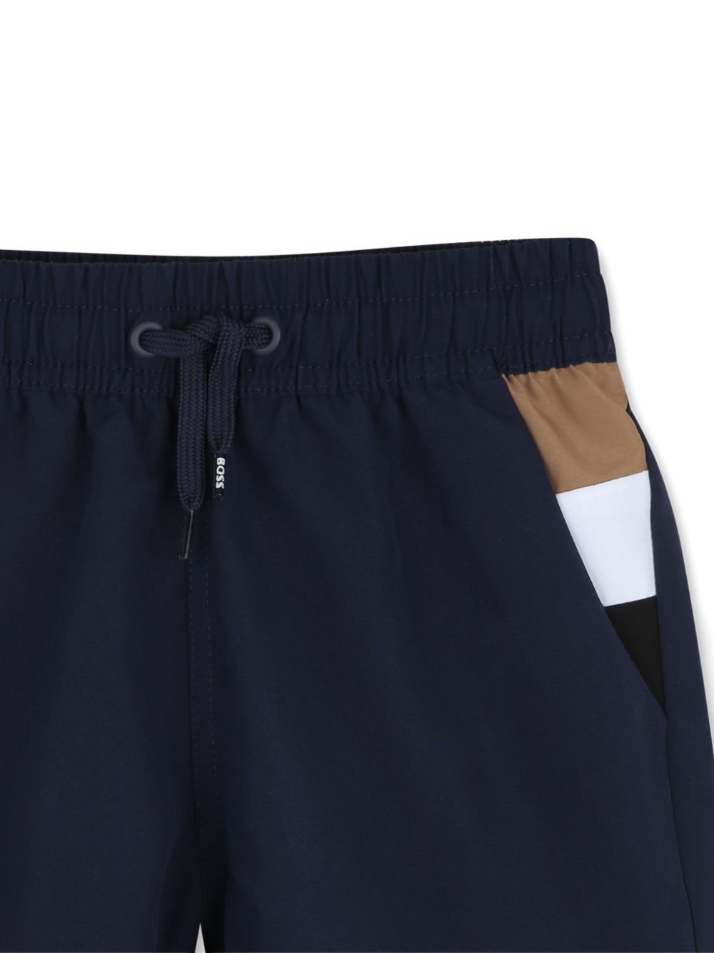 Boxer da mare con inserti a contrasto J52898 849 BOSS KIDSWEAR