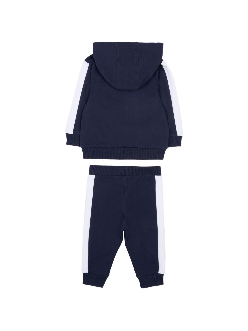 Tuta in cotone con felpa con cappuccio J53051 849 BOSS KIDSWEAR