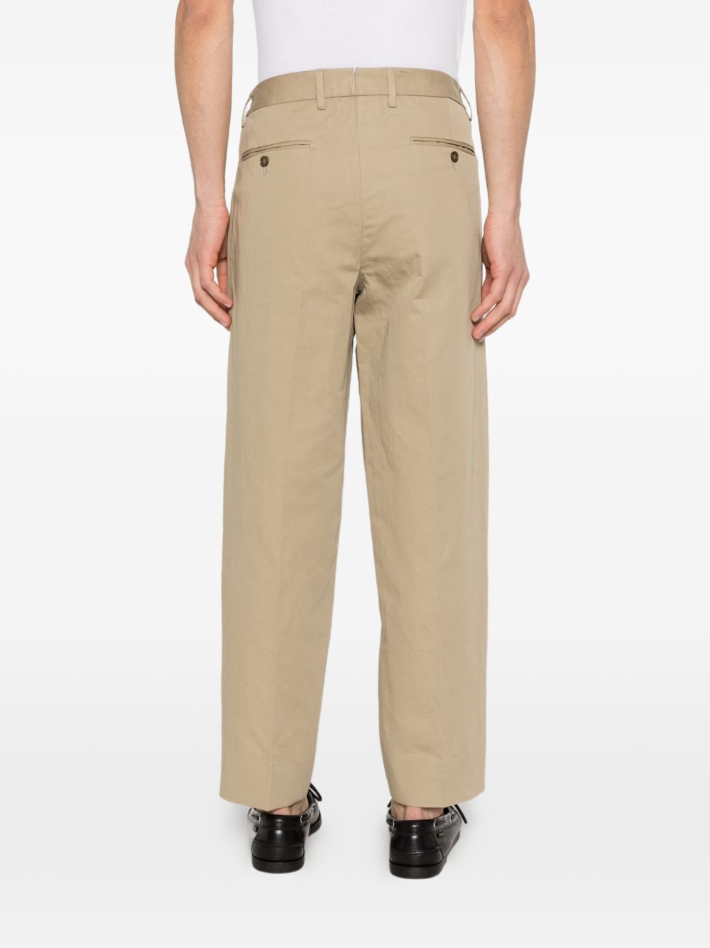 Pantaloni a gamba ampia con pince MANHATTANS300050 00036 BRIGLIA
