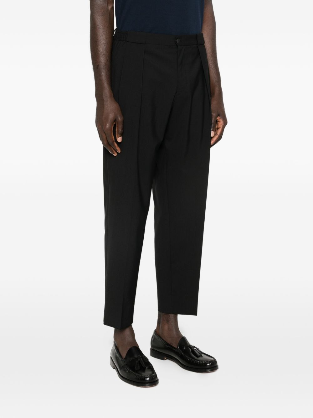 Pantaloni in lana vergine con pieghe PORTOBELLOS300082 00010 BRIGLIA