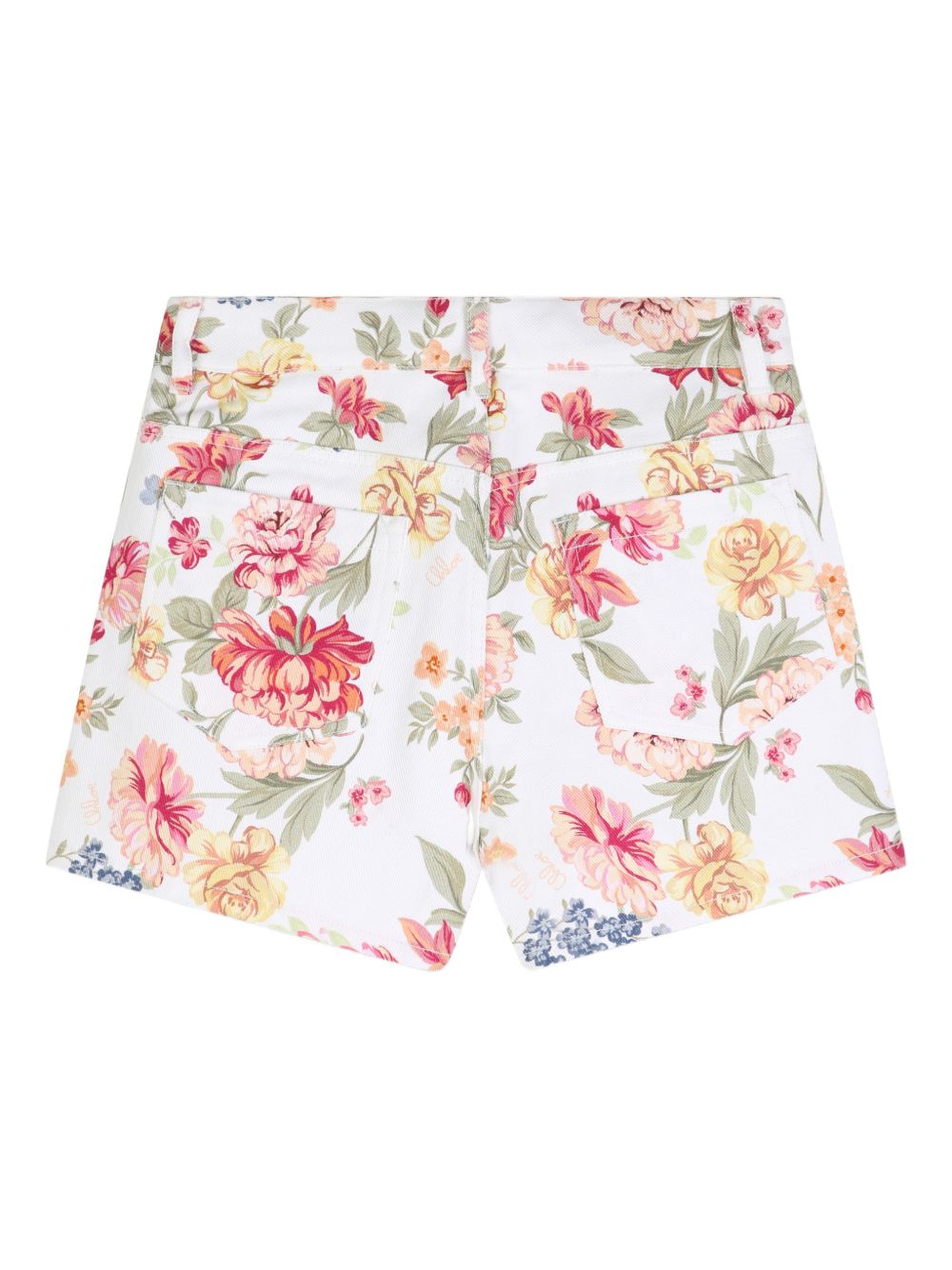 Shorts in cotone organico con stampa floreale C20849 S95 CHLOE KIDS
