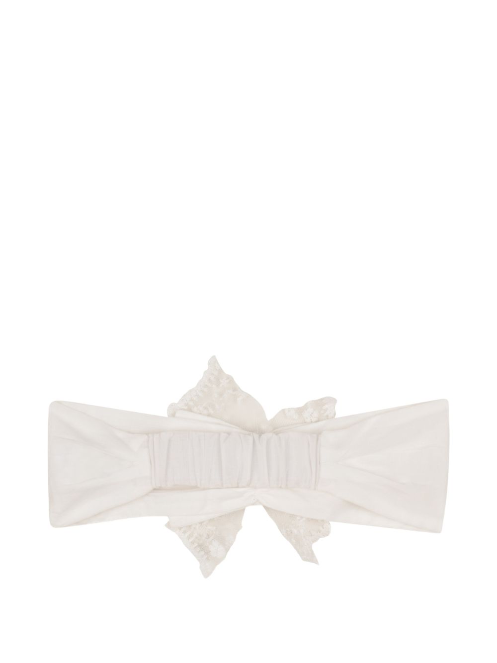Set tutina e fascia con pizzo panna C20928 117 CHLOE KIDS