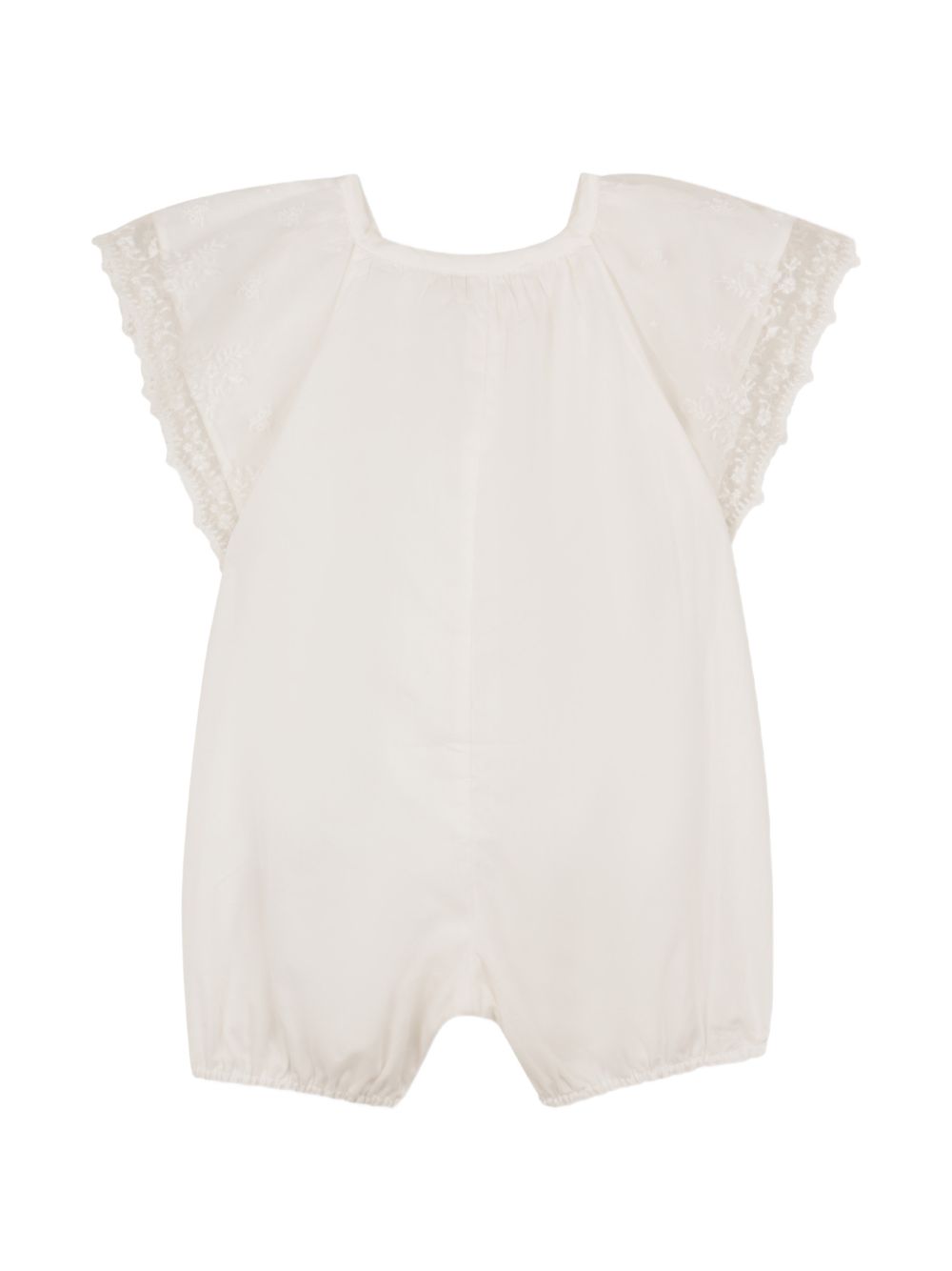 Set tutina e fascia con pizzo panna C20928 117 CHLOE KIDS