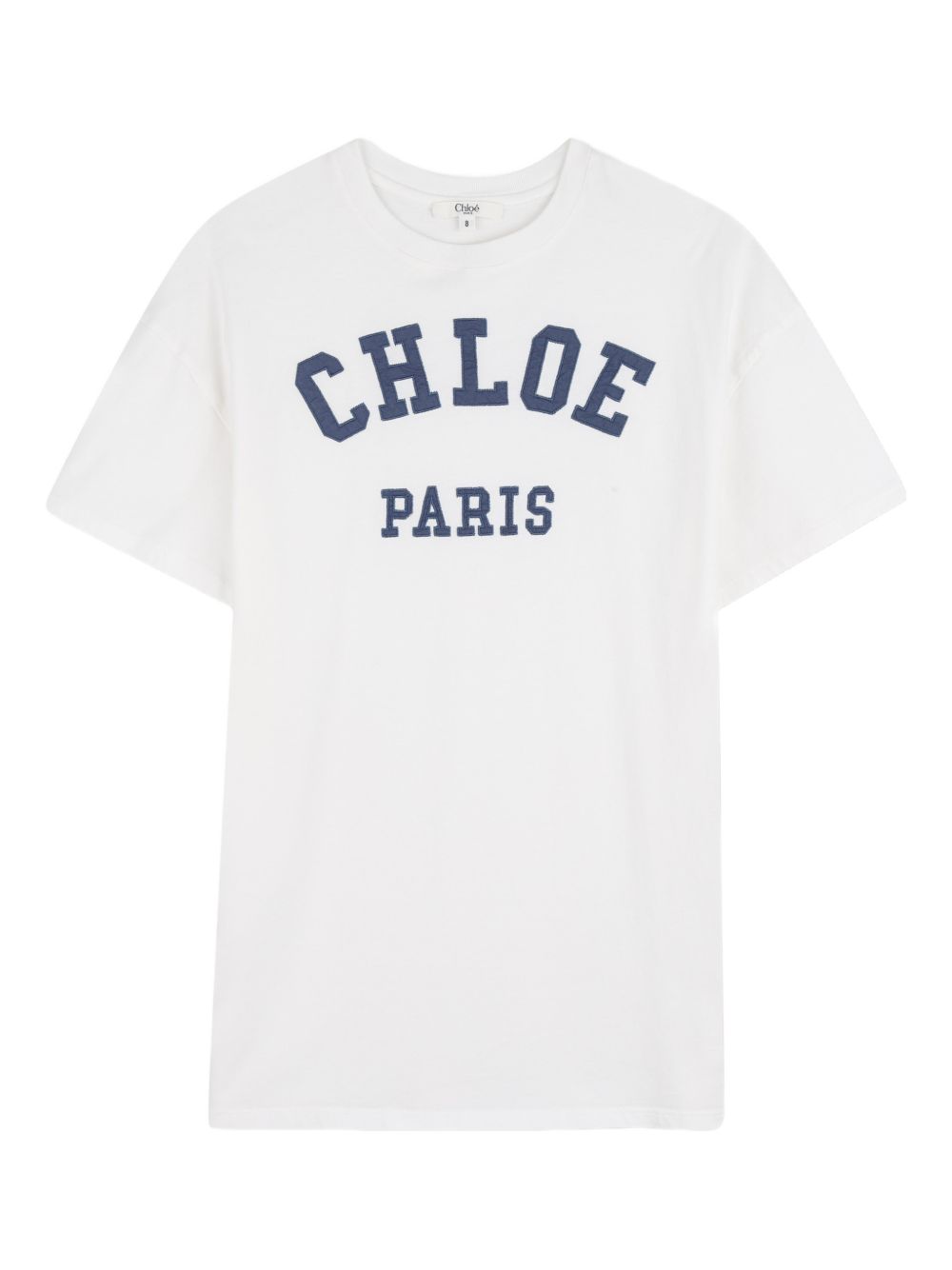 Abito in cotone organico con logo C21239 117 CHLOE KIDS