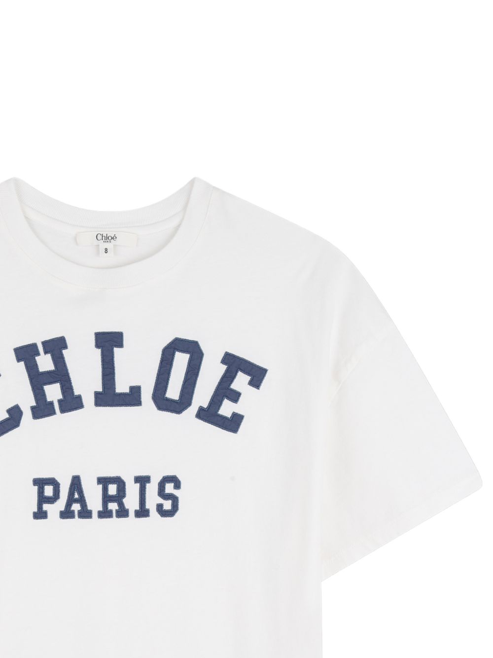 Abito in cotone organico con logo C21239 117 CHLOE KIDS
